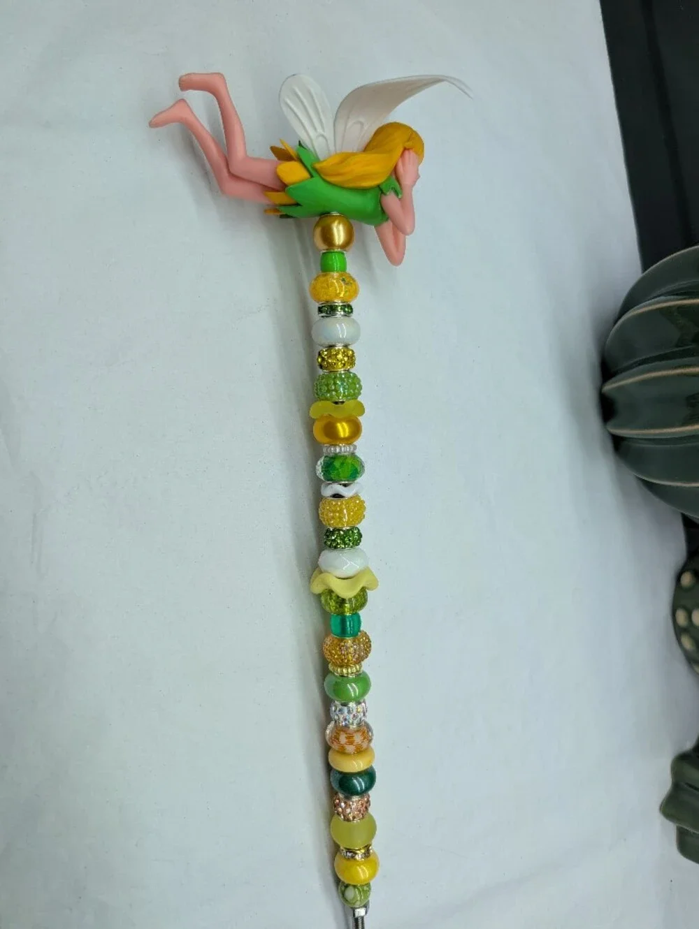 Hand Made Fairy Wand/Plant/Garden Stake W/Fairy Topper